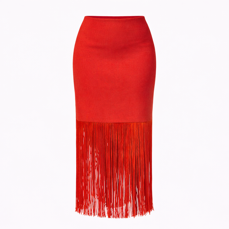 Ijo Skirt | Red-zoom-