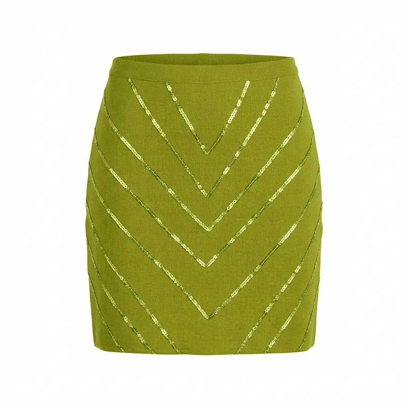 Ayo Skirt | Green-zoom-
