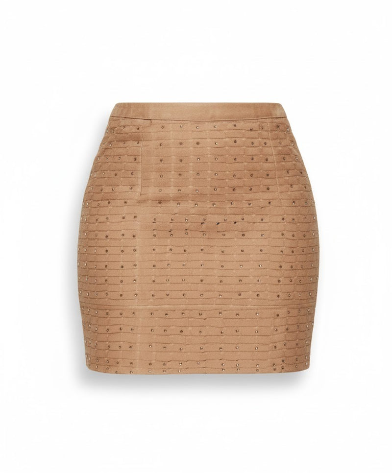 Adun Skirt | Brown-zoom-